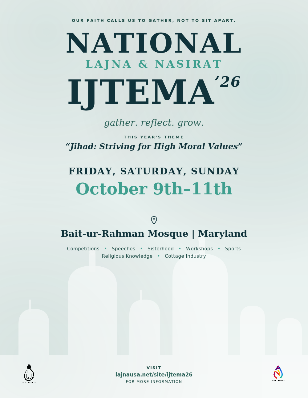 National Lajna & Nasirat Ijtema 2026 flyer